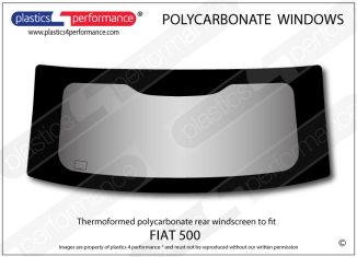 FIAT - 500 New - Lexan Polycarbonate rear screen