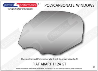 FIAT - 124 Spider Abarth GT - Lexan Polycarbonate left front door window