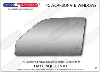 FIAT - Cinquecento - Lexan Polycarbonate left front door window