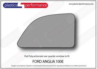 FORD - Anglia 100 - Lexan Polycarbonate right rear quarter window