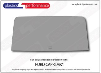 FORD - Capri mk1 - Lexan Polycarbonate rear screen