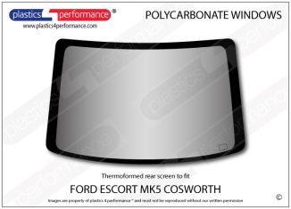 FORD - Escort Mk5 (inc Cosworth) - Lexan Polycarbonate rear screen