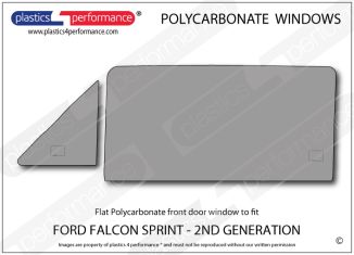 FORD - Falcon - Lexan polycarbonate left hand front door window