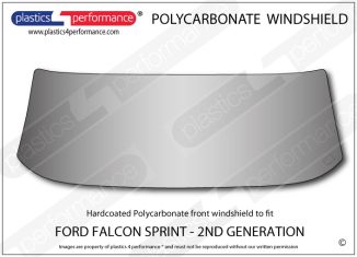FORD - Falcon - Generation 2 (1964-1965) Hardcoated polycarbonate windscreen