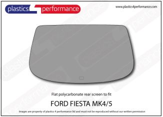 FORD - Fiesta Mk4/5 - Lexan polycarbonate rear screen