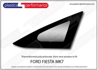 FORD - Fiesta Mk7 - Lexan polycarbonate LH front door vent