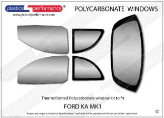 FORD - Ka - Lexan Polycarbonate window kit
