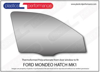 FORD - Mondeo MK1 Hatch - Lexan Polycarbonate right front door window