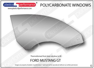 FORD - Mustang GT - Gen6 - Lexan Polycarbonate right front door window