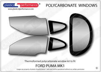 FORD - Puma - Lexan Polycarbonate window kit