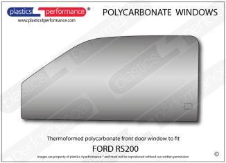 FORD RS200 - Lexan Polycarbonate left front door window