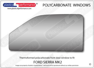FORD - Sierra MK2 - Lexan Polycarbonate left front door window