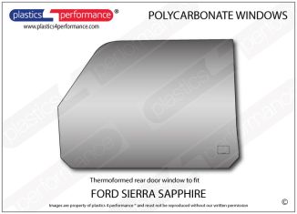 FORD - Sierra Sapphire - Lexan right rear door window