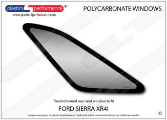 FORD - Sierra XR4i - Lexan Polycarbonate left rear vent window