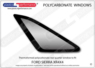 FORD - Sierra XR4x4 - Lexan Polycarbonate left rear quarter window