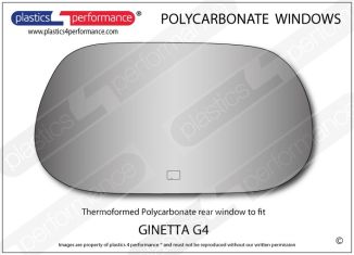 GINETTA - G4 - Lexan Polycarbonate rear screen