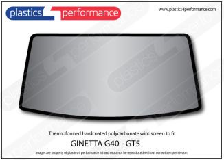 GINETTA G40 GT5 - Hardcoated Lexan Polycarbonate Front windscreen