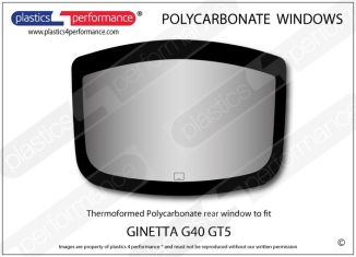 GINETTA G40 GT5 - Lexan Polycarbonate rear window