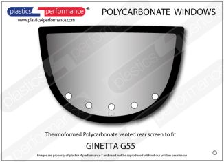 GINETTA G55 - Lexan Polycarbonate rear screen
