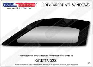 GINETTA G56 - Lexan Polycarbonate left front door window