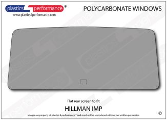HILLMAN - Imp - Lexan Polycarbonate rear screen