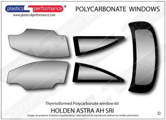 HOLDEN - Astra AH 3dr - Lexan Polycarbonate window kit
