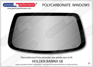 HOLDEN - Barina SB 3dr - Lexan Polycarbonate rear screen
