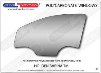 HOLDEN - Barina TM - Lexan Polycarbonate left front door window