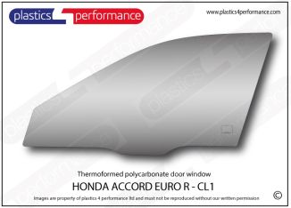 HONDA - Accord Euro R - CL1 - Lexan polycarbonate left front door window