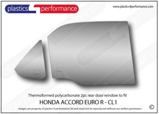 HONDA - Accord Euro R - CL1 - Lexan Polycarbonate right rear door window