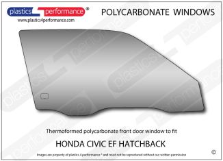 Honda Civic EF - Lexan Polycarbonate front door window