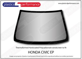 HONDA - Civic EP - Hardcoated Lexan Polycarbonate front windscreen