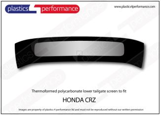 Honda CRZ- Lexan Polycarbonate tailgate lower window