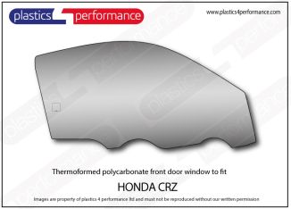 Honda CRZ - Lexan Polycarbonate right front door window