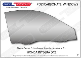 HONDA - Integra DC2 - Lexan Polycarbonate right front door window