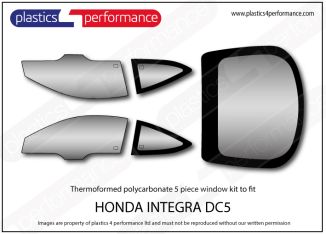 HONDA - Integra DC5 -  Lexan Polycarbonate window kit