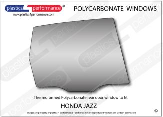 HONDA - Fit/ Jazz MK2 - Lexan Polycarbonate right rear door window