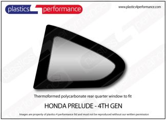 HONDA - Prelude (4th Gen 1991 - 1996) - Lexan Polycarbonate left rear quarter window