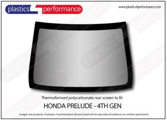 HONDA - Prelude (4th Gen 1991 - 1996) - Polycarbonate rear screen