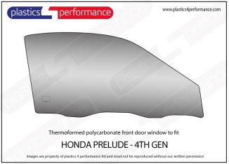 HONDA - Prelude (4th Gen) Lexan Polycarbonate right front door window