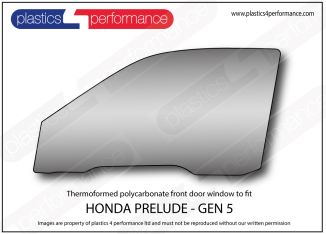 HONDA - Prelude 5th Gen - Lexan Polycarbonate left front door window