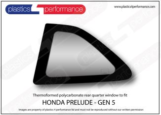 HONDA - Prelude 5th Gen - Lexan Polycarbonate left rear quarter window