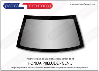 HONDA - Prelude 5th Gen - Lexan Polycarbonate rear screen