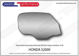 HONDA - S2000 - Lexan Polycarbonate right front door window