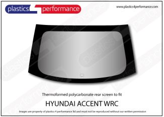 HYUNDAI - Accent WRC - Lexan Polycarbonate rear screen