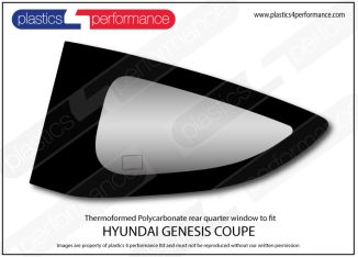 HYUNDAI - Genesis Coupe - Lexan Polycarbonate left rear quarter window