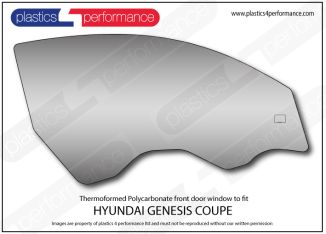 HYUNDAI - Genesis Coupe - Lexan Polycarbonate right front door window
