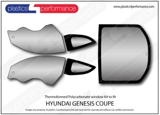HYUNDAI - Genesis Coupe - Lexan Polycarbonate window kit