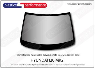 HYUNDAI - i20 MK2 - Hardcoated polycarbonate front windscreen