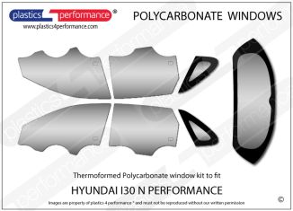 HYUNDAI - i30 Mk3 N Performance (PD) - Lexan Polycarbonate window kit